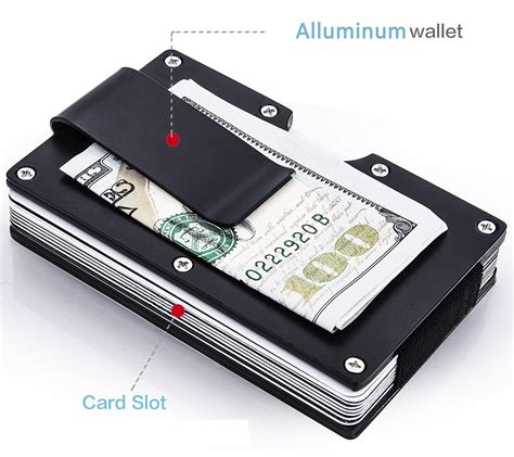 aluminum rfid-resistant security credit card holder|rfid aluminum front pocket wallet.